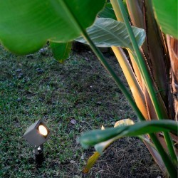Faretto a picchetto LED da giardino nero SOBEK