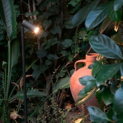 Faretto a picchetto LED da giardino nero SETH
