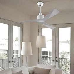 Ventilatore da soffitto con telecomando color bianco - MOGAN