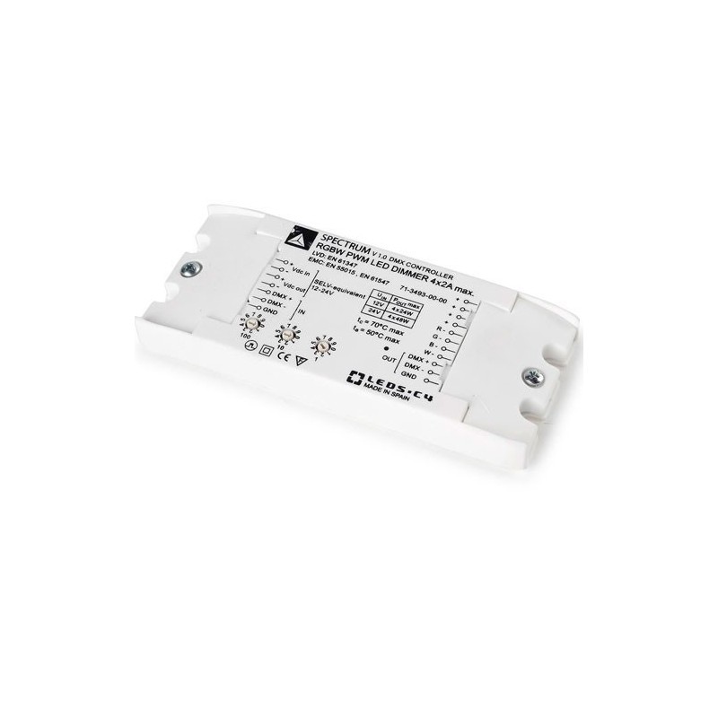 Device controller (DMX) per LEDs 96-19W x 4 canali 10-24VDC